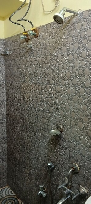 Deluxe Double Room, Hill View | Bathroom | Shower, free toiletries, towels, soap - Sacred Stay (Guwahati)