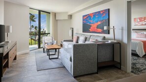 Télévision, lecteur de DVD, espaces bureaux