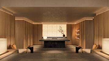 Couples treatment room(s), sauna, steam room, body treatments