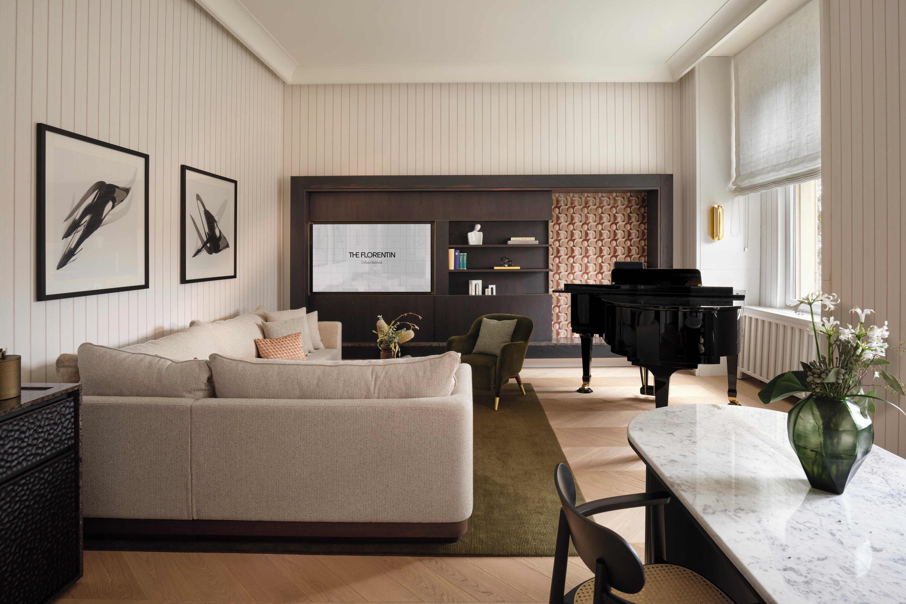 Signature Suite - The Composer | 起居区 | 游戏机、书、MP3 基座