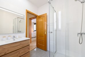 Shower, hair dryer