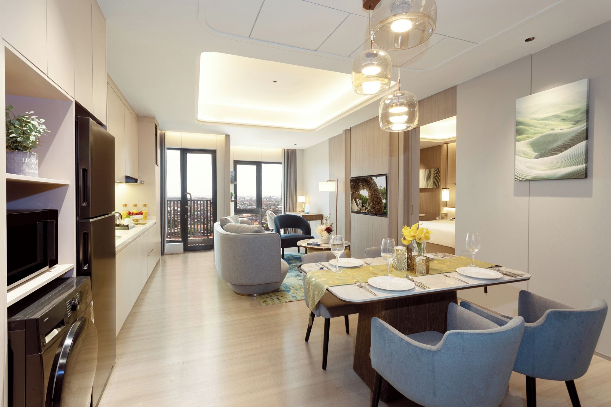 1 Bedroom Premier Suite | Living area | 55-inch Smart TV with digital channels