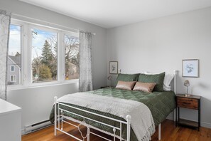 1 室のベッドルーム、ベッドシーツ