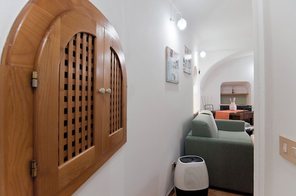 Appartement | 1 chambre, coffres-forts dans les chambres, fer et planche à repasser