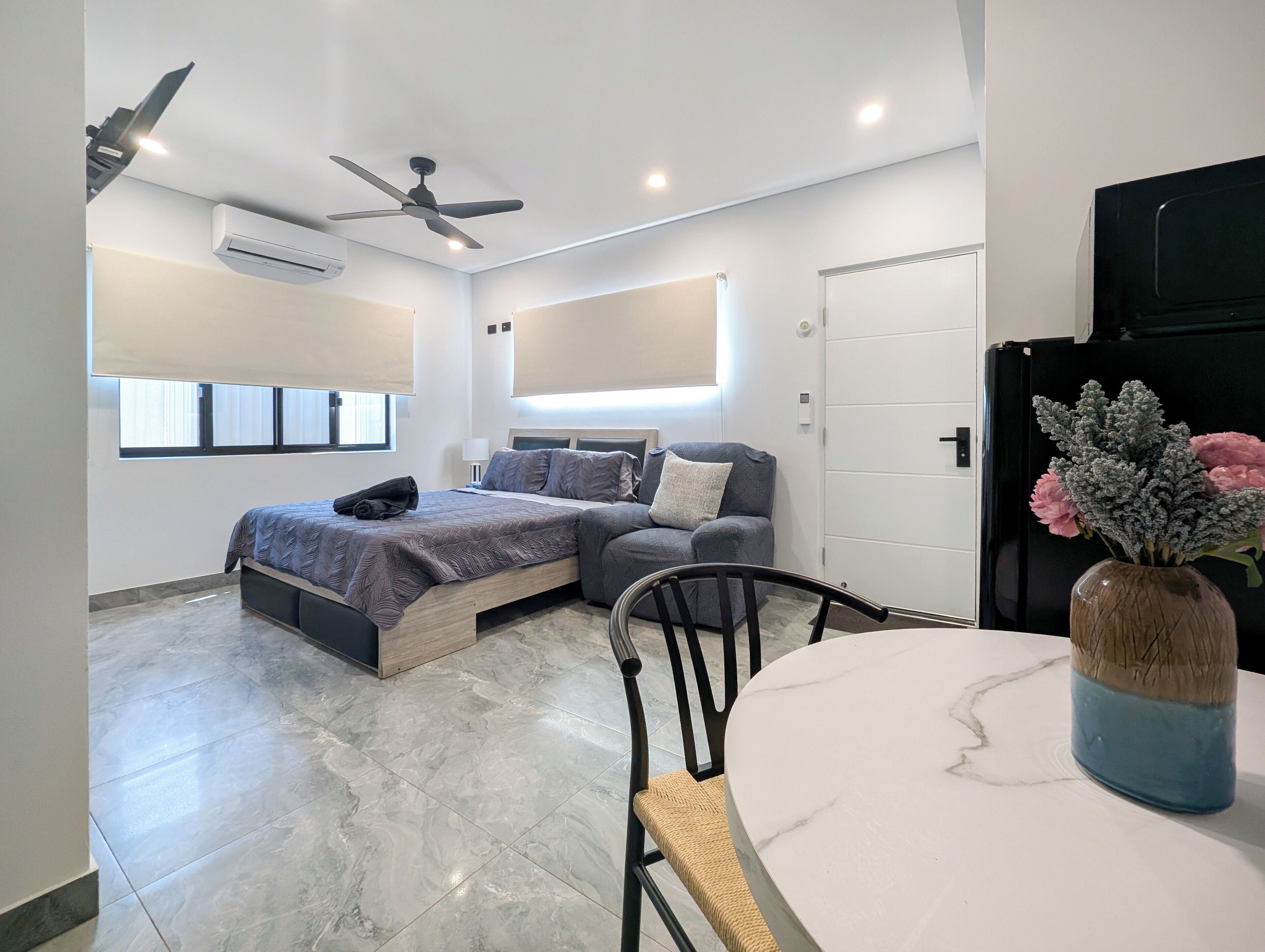 1 soverom, strykejern/-brett, wi-fi (inkludert) og sengetøy