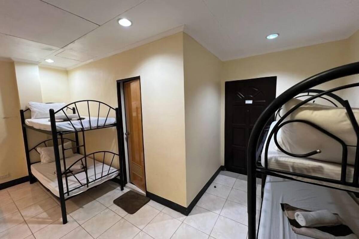Desk, free WiFi, bed sheets