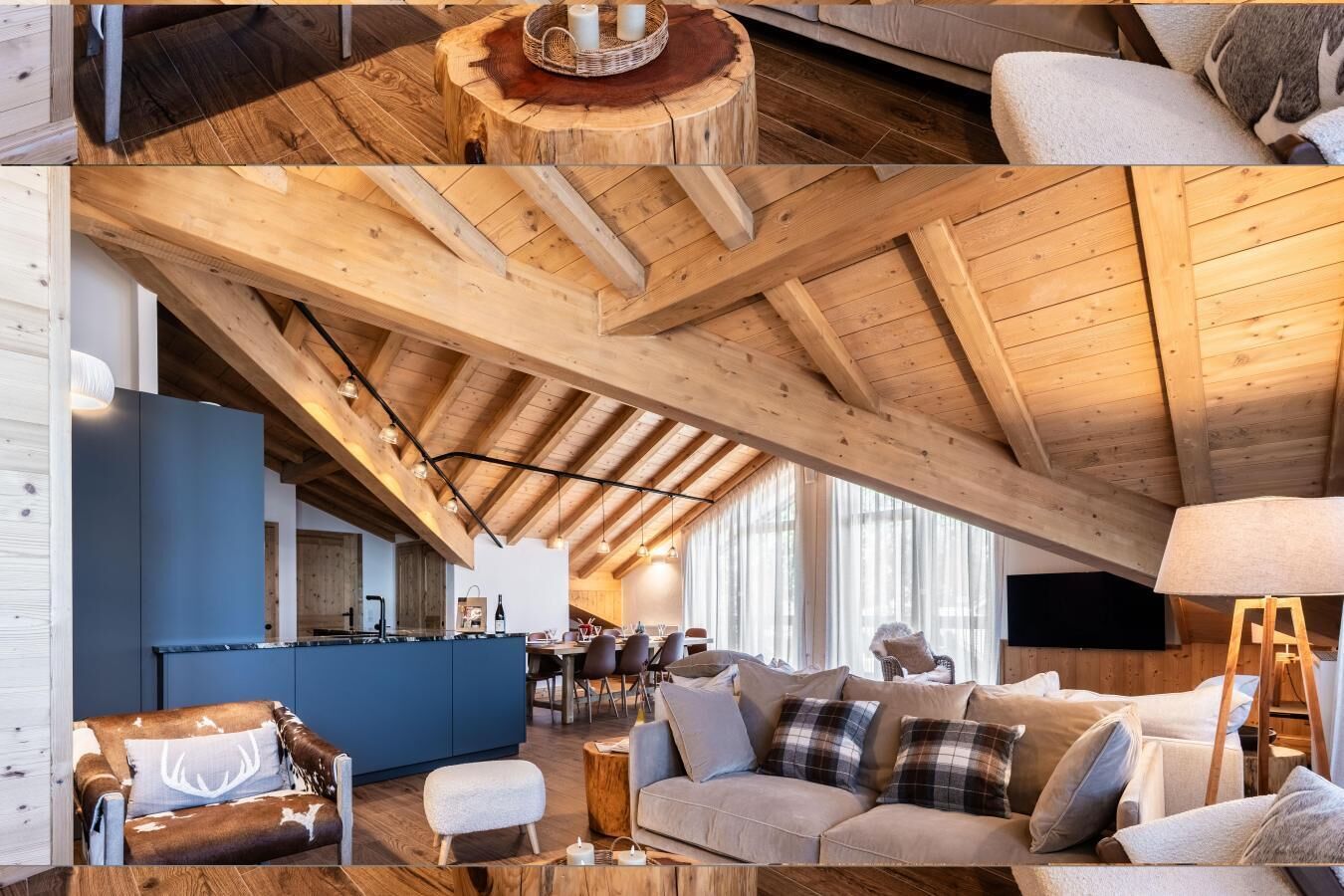 Télévision, cheminée