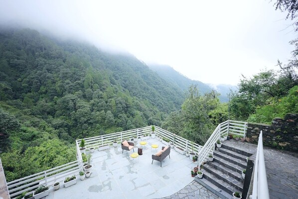 Uitzicht vanuit accommodatie