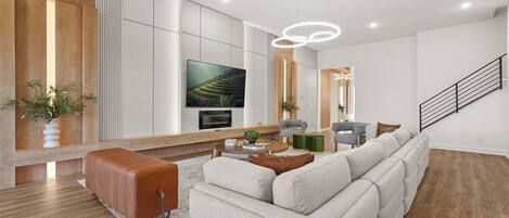 TV, table football, offices