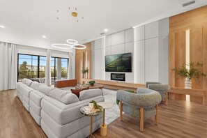 TV, table football, offices