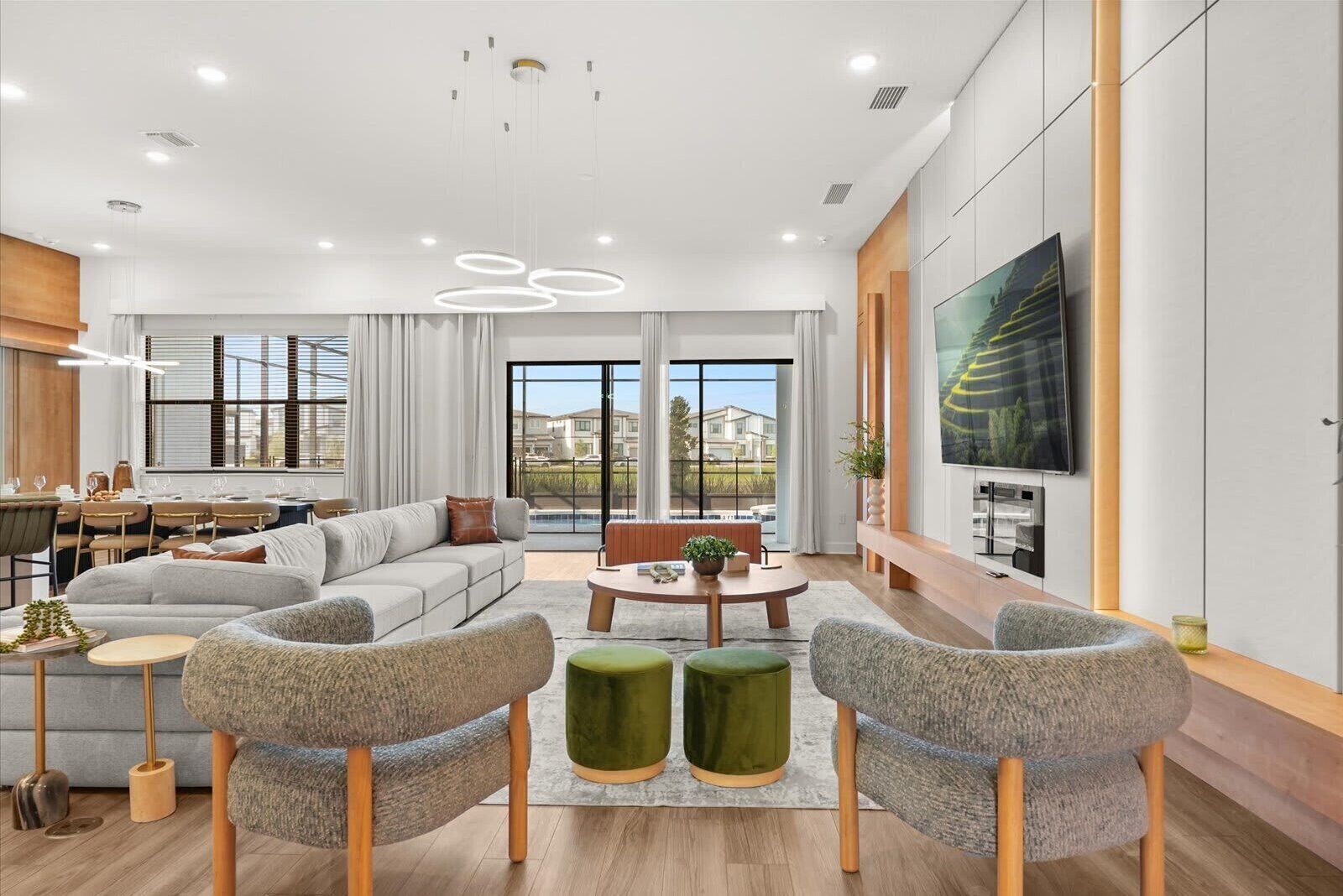 TV, table football, offices