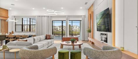 TV, table football, offices