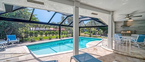A heated pool