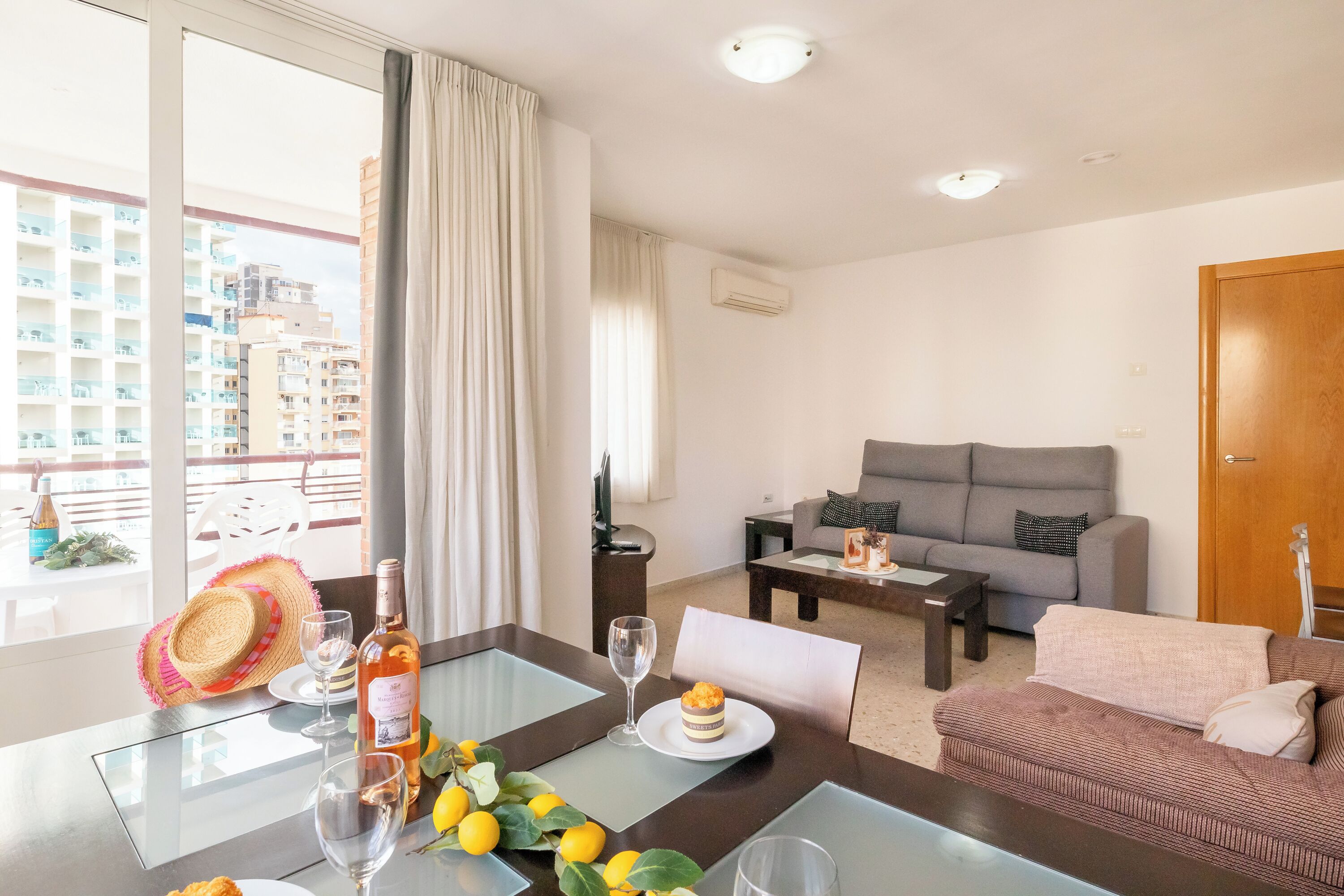 Standard Apartment, Multiple Bedrooms (Benidorm Levante Beach 7B) | Living area | 21-inch flat-screen TV with cable channels