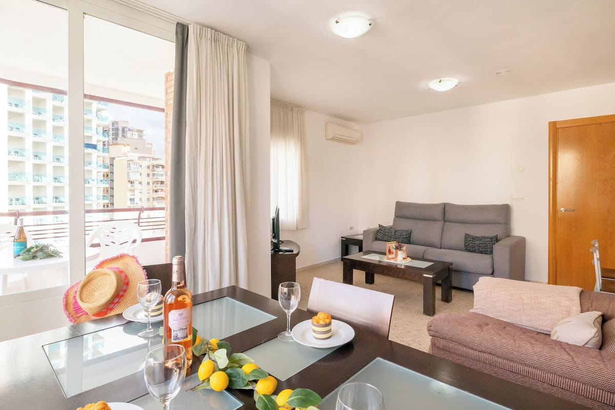 Standard Apartment, Multiple Bedrooms (Benidorm Levante Beach 7B) | Living area | 21-inch flat-screen TV with cable channels