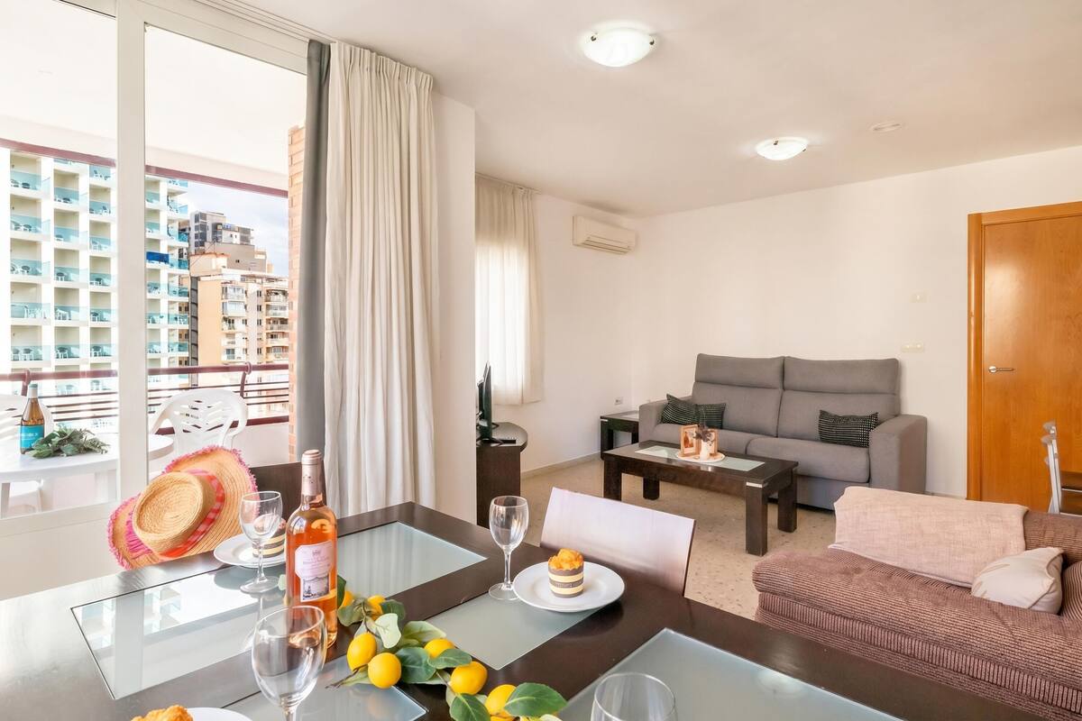 標準公寓, 1 間臥室, 微波爐 (Benidorm Levante Beach 11B) | 起居區