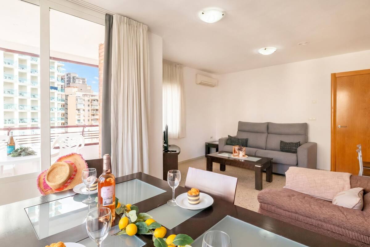 標準公寓, 1 間臥室, 微波爐 (Benidorm Levante Beach 7B) | 起居區