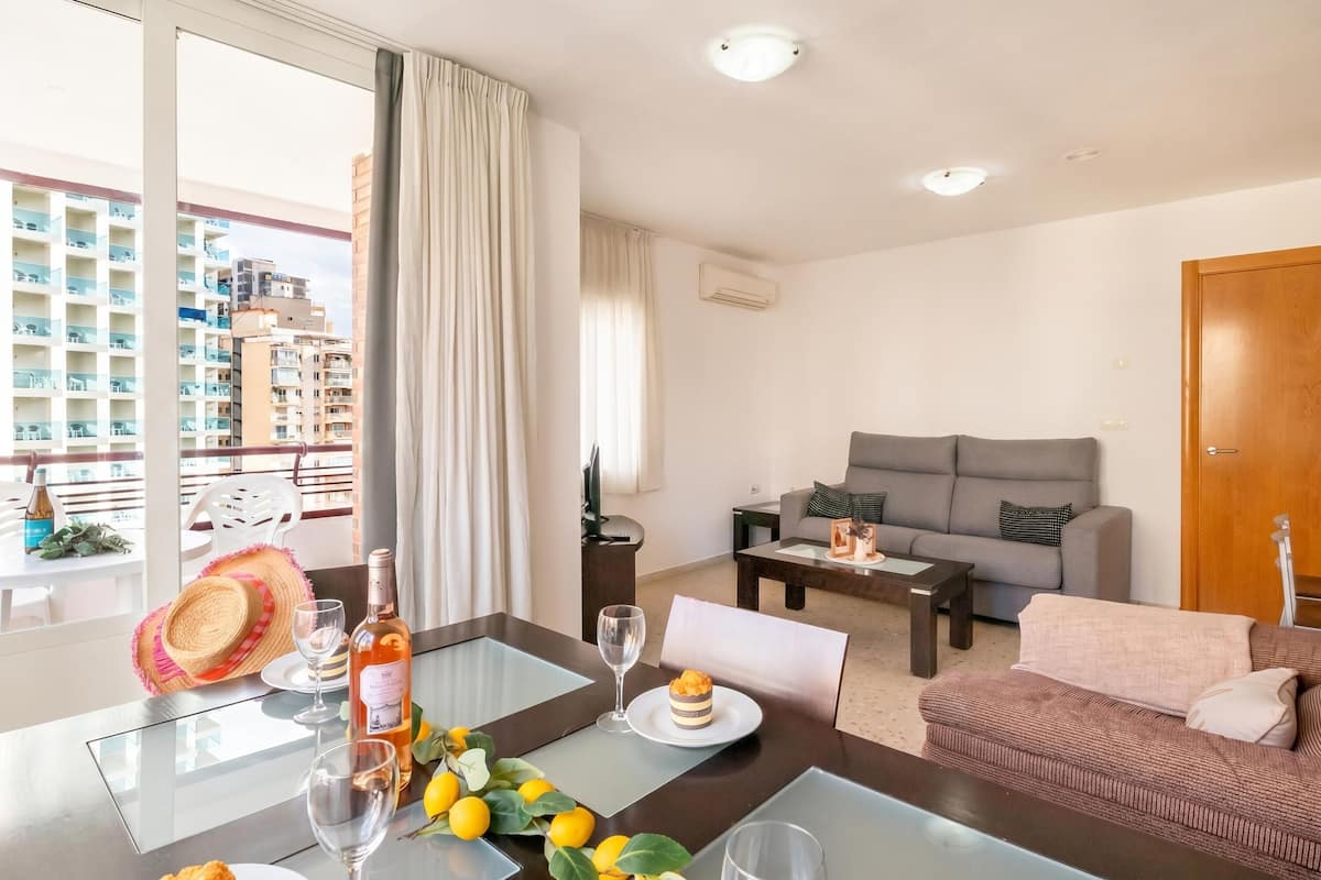 Standard Apartment, Multiple Bedrooms (Benidorm Levante Beach 11B) | Living area | 21-inch flat-screen TV with cable channels