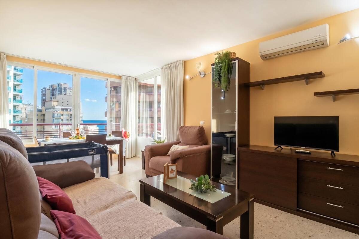 標準公寓, 1 間臥室, 微波爐 (Benidorm Levante Beach 9A) | 起居區