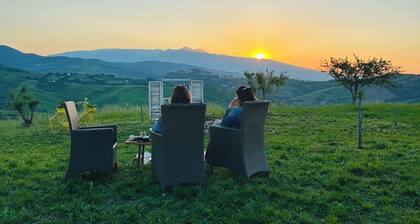 The hill in a room Typical Abruzzo countryside between Majella and the sea