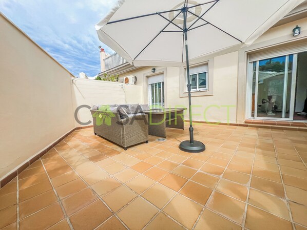 Apartment, 2 Bedrooms, Smoking, Patio | Terrace/patio - Bright 2-bedroom Apartment With Private Patio and Communal Roof Terrace in Centr (Nerja)