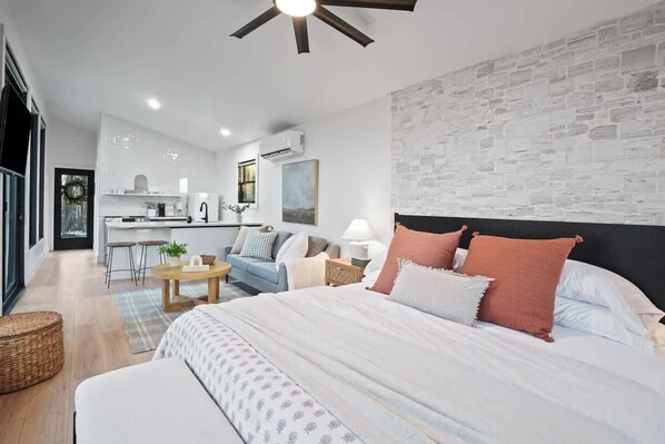 1 chambre, accès au Wi-Fi (inclus), literie fournie