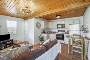 TV - New Listing! Cozy Couples Cabin, Hot Tub, Fire Pit (Logan)