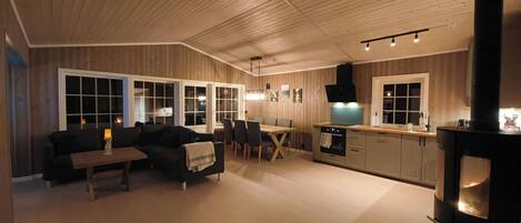 Smart-tv en een open haard