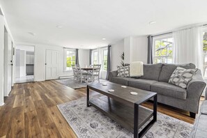 TV, fireplace, offices