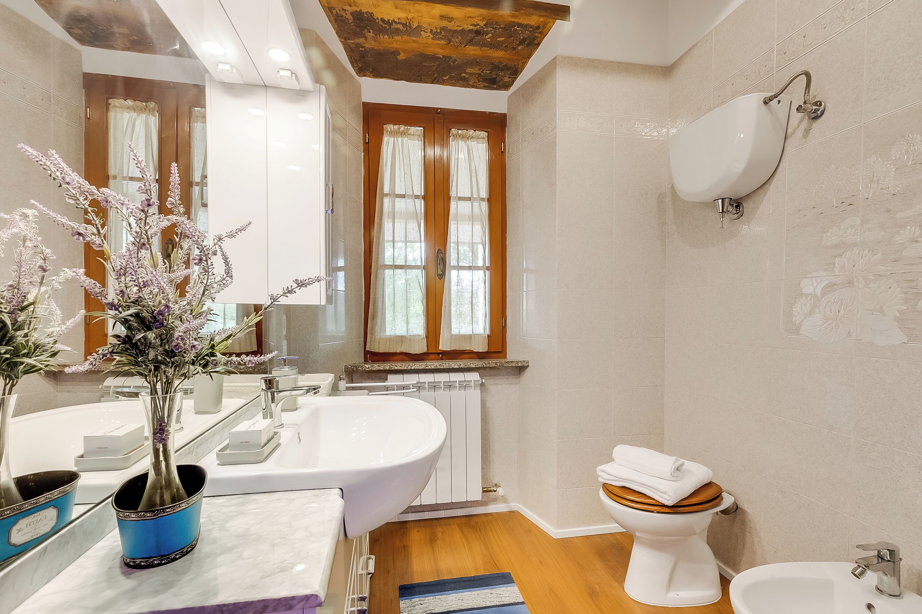 Family Apartment, Multiple Bedrooms (One Bedroom Apt With Pool And Garden) | Bathroom | Shower, hair dryer, bidet, towels