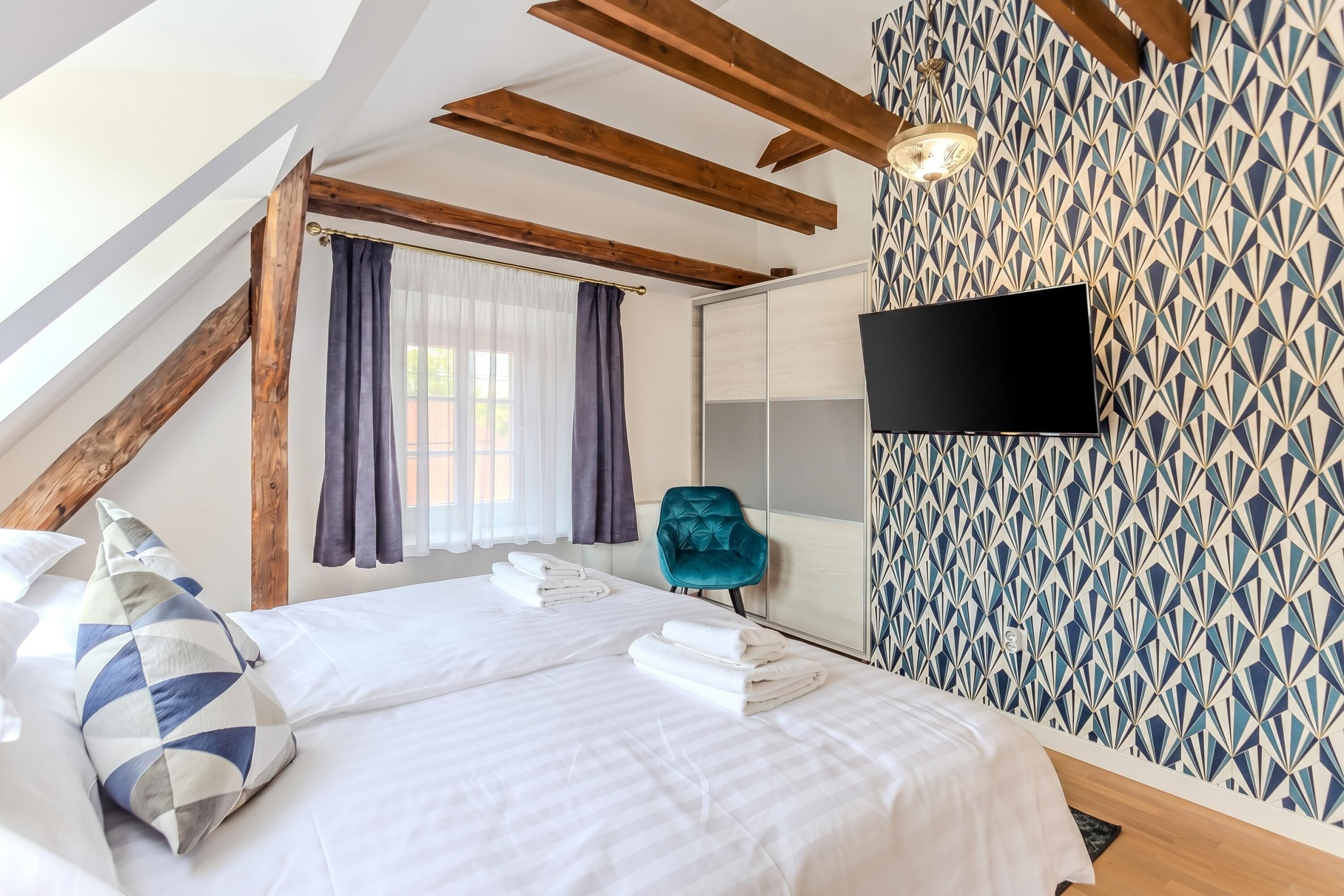 Luxury-Zimmer, Mehrere Schlafzimmer (Fulop Panzio-Blue Dragonfly Room)