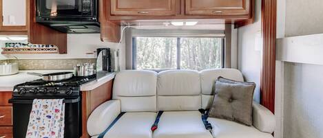 Microwave, oven, stovetop