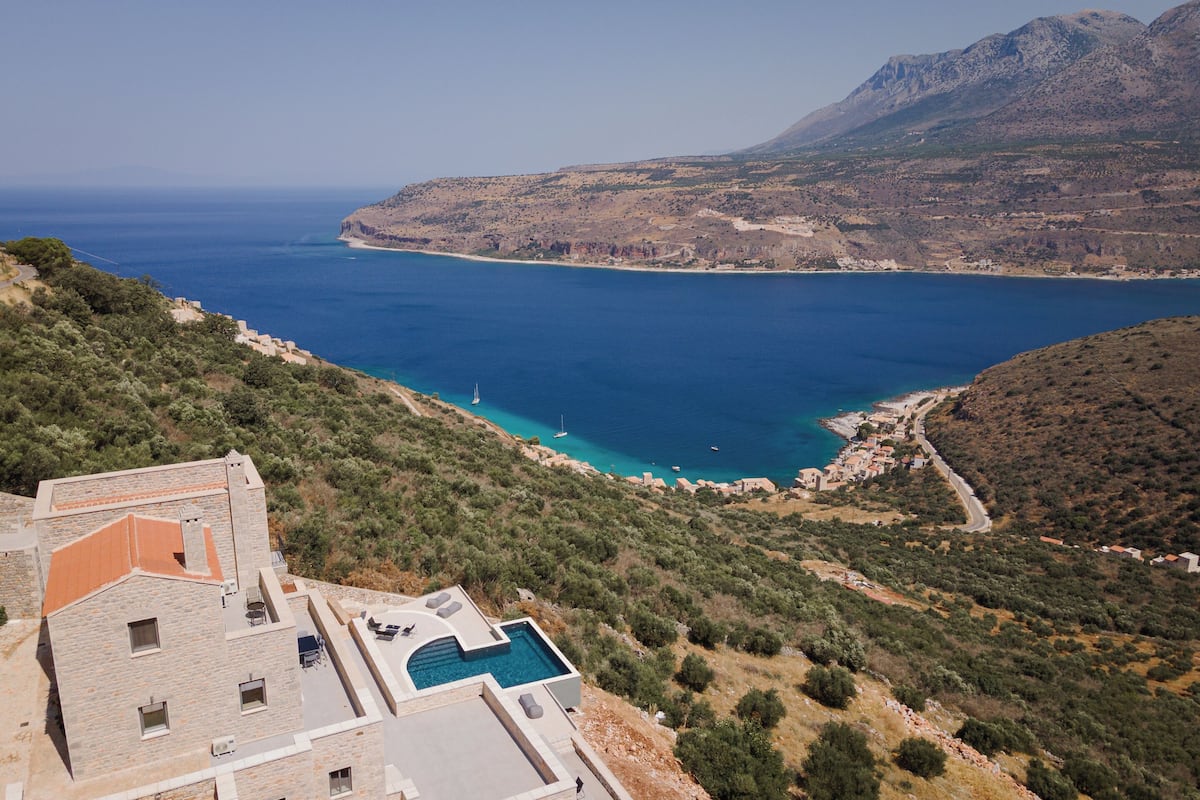 Vila exclusiva, vista para o mar | 3 quartos, roupas de cama de algodão egípcio, roupas de cama premium