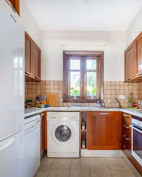 Apartment, 2 Bedrooms, Terrace, Pool View | Laundry