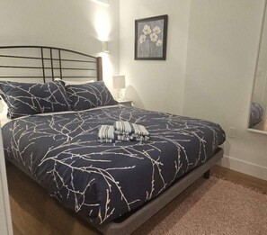 2 bedrooms, iron/ironing board, WiFi, bed sheets