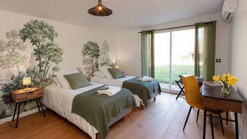 5 dormitorios, tabla de planchar con plancha, wifi gratis y ropa de cama