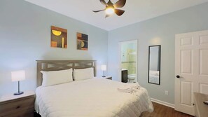 2 bedrooms, iron/ironing board, WiFi, bed sheets