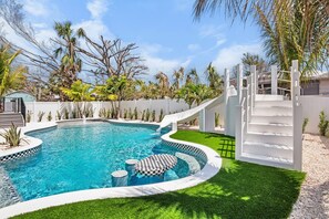 A heated pool