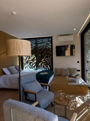 Estudio superior, vistas al viñedo | Wifi gratis