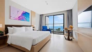 Standard Room, Beach View | Egyptian cotton sheets, premium bedding, in-room safe, desk