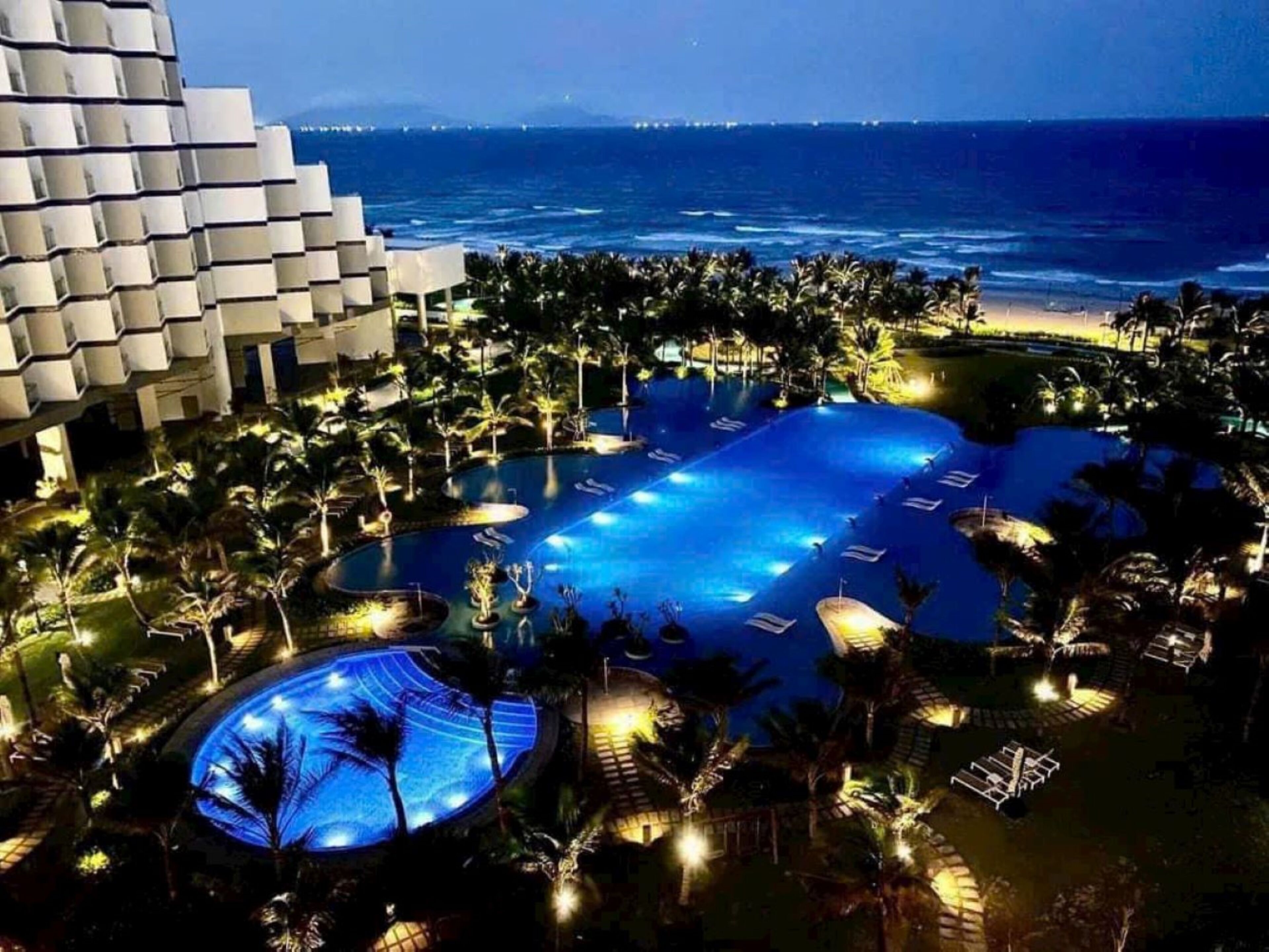 Front of property – evening/night