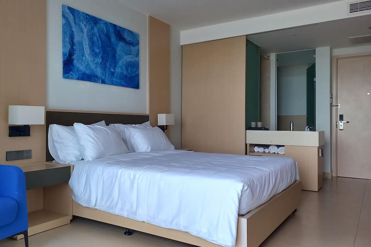 스탠다드룸, 해변 전망 | 이집트산 면 시트, 고급 침구, 객실 내 금고, 책상