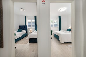 5 chambres, fer et planche à repasser, Wi-Fi, draps fournis
