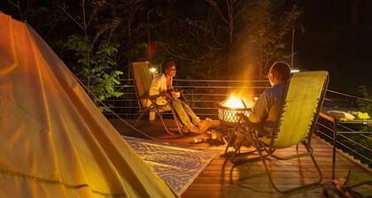 Riverfront Bell Tent Glamping -15 minutes to Bethel Woods Concerts