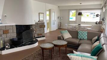 TV connectée, cheminée