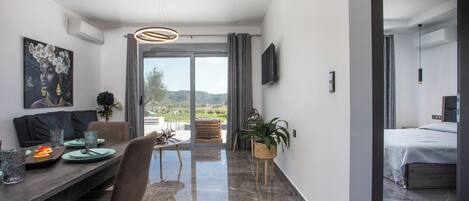 1 غرفة نوم وواي فاي وملاءات أسرّة