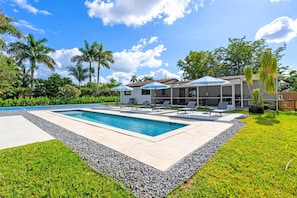 Pool - 4BR Biscayne River Home with Pool & Pickleball Fun (Miami)