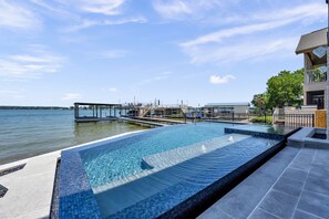 Pool - Lakefront Stay for 16 w/Pool, Dock, & Game Room! (Granite Shoals)