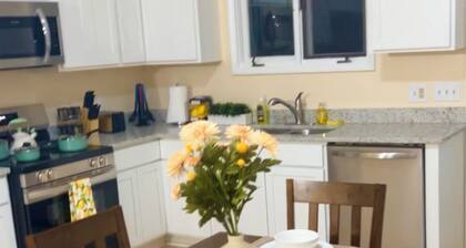 Cozy 2BR Retreat ,Gated Yard, Smart TVs & Coffee Bar!