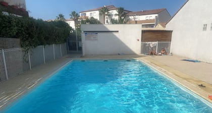 Appartement de vacances familial dans résidence calme 6 couchages à Agde